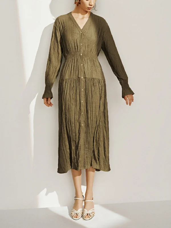 Button Up Skater Dresses Tunics Business professional