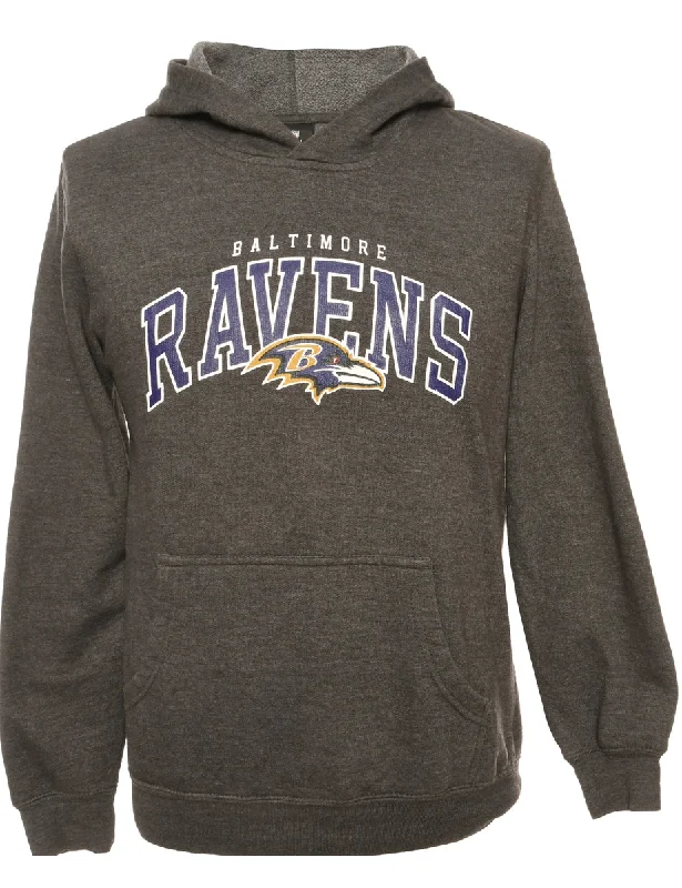Football Dark Grey NFL Sweatshirt - M Hoodie with Cuffed Sleeves Snug Secure