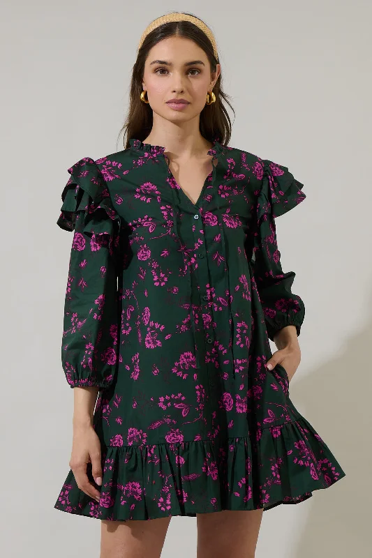 Close to You Sammy Ruffle Drop Waist Dress Tunics Stylish elegant