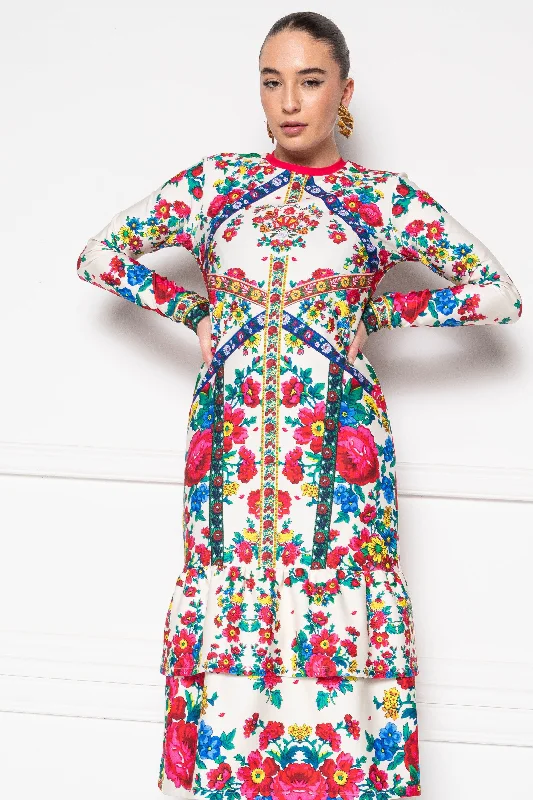 Morton Kalotaszeg Vanilla dress Tunics Leisure comfortable