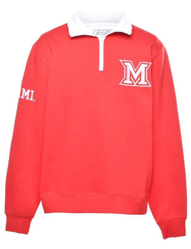 M Embroidery Sweatshirt - S Hoodie with Rhinestones Sparkly Elegant