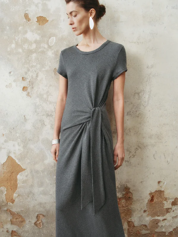 Tie Front A-Line Dresses Tunics Versatile functional
