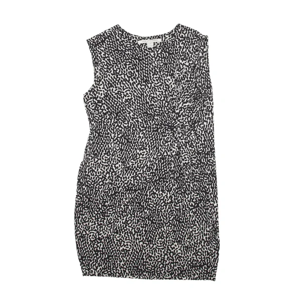 DIANE VON FURSTENBERG Shift Dress Black Spotted Sleeveless Knee Length Womens UK 8 Tunics Bestseller popular DIANE VON FURSTENBERG Shift Dress Black Spotted Sleeveless Knee Length Womens UK 8 Tunics Bestseller popular