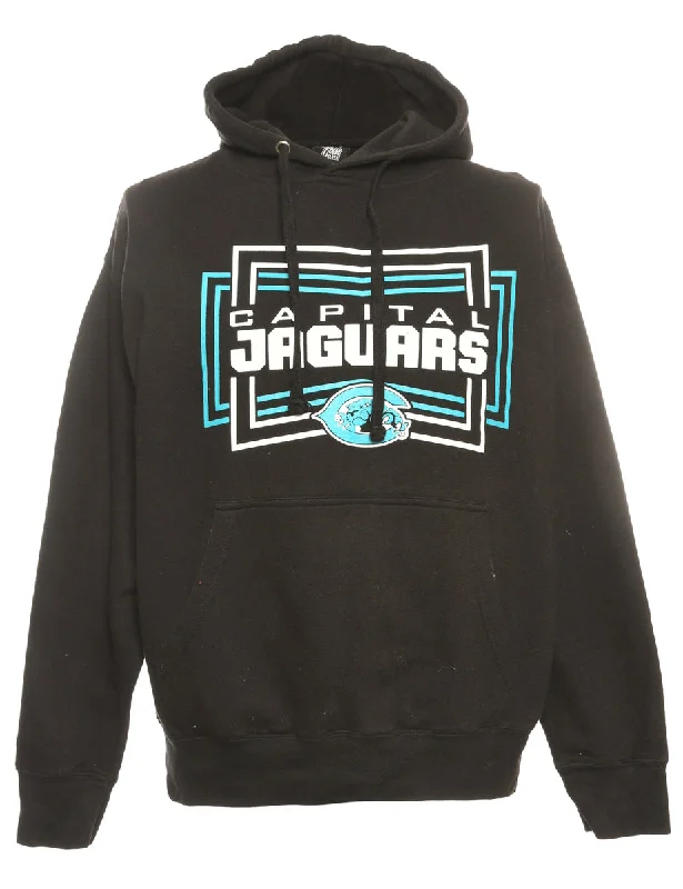 Capital Jaguars Hooded Sports Sweatshirt - M Hoodie with Pattern Geometric Abstract