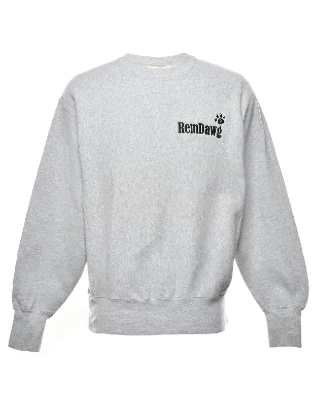 Lee Remdawg Printed Sweatshirt - L Hoodie with Illustration Artistic Creative
