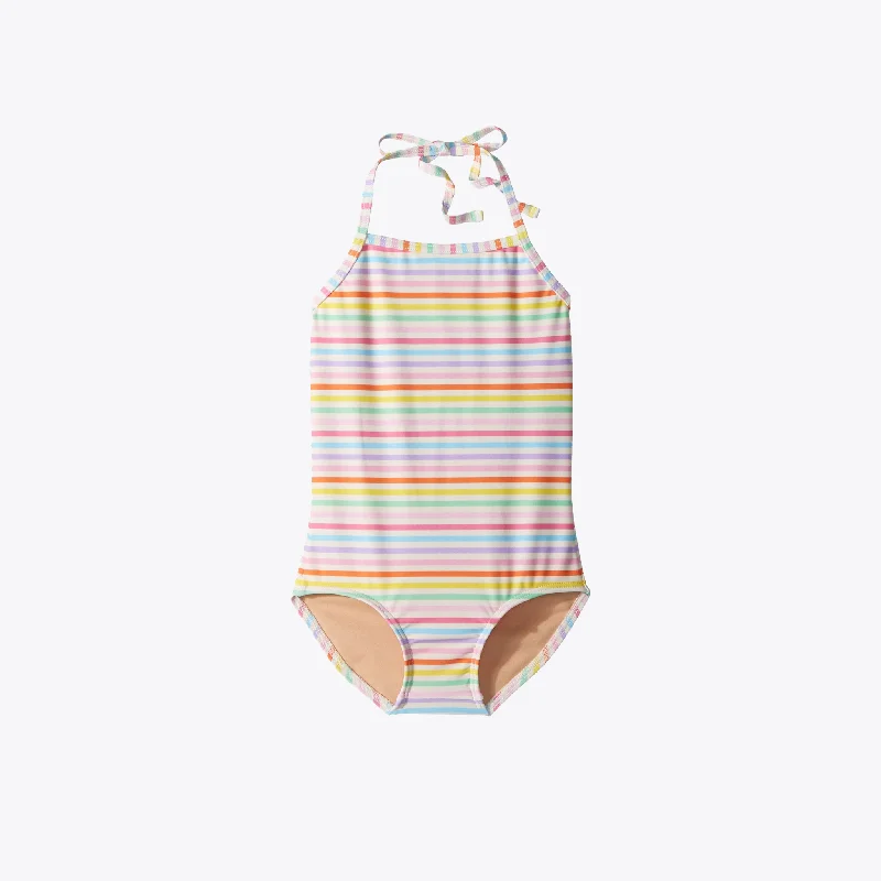 Swimsuit | Rainbow Strapless Swimsuit Top