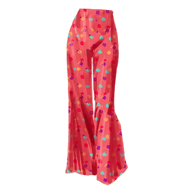 French Palazzo Pant Comfortable Denim Trousers