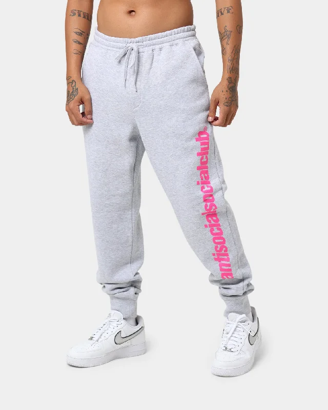 Anti Social Social Club Official Sweat Pants Grey Formal Linen Trousers