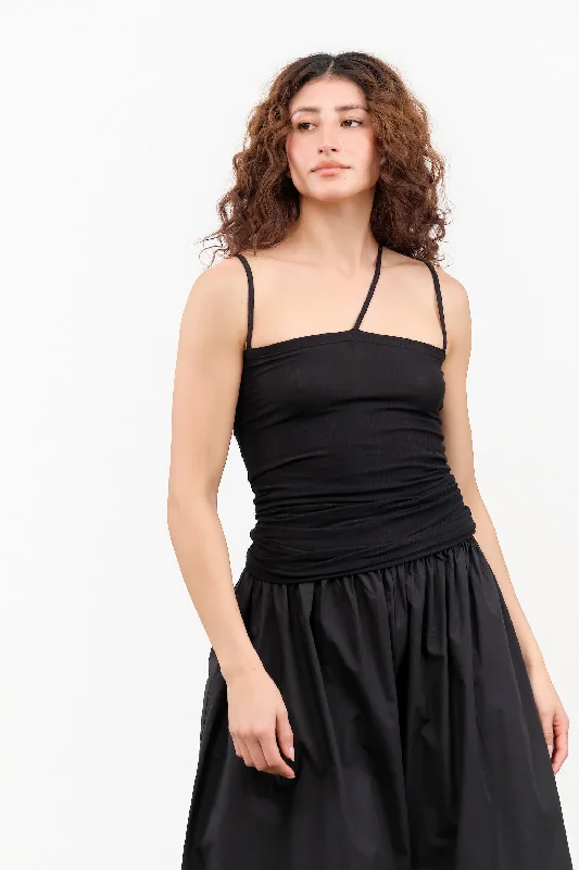 Nida Tank in Black teal tank top