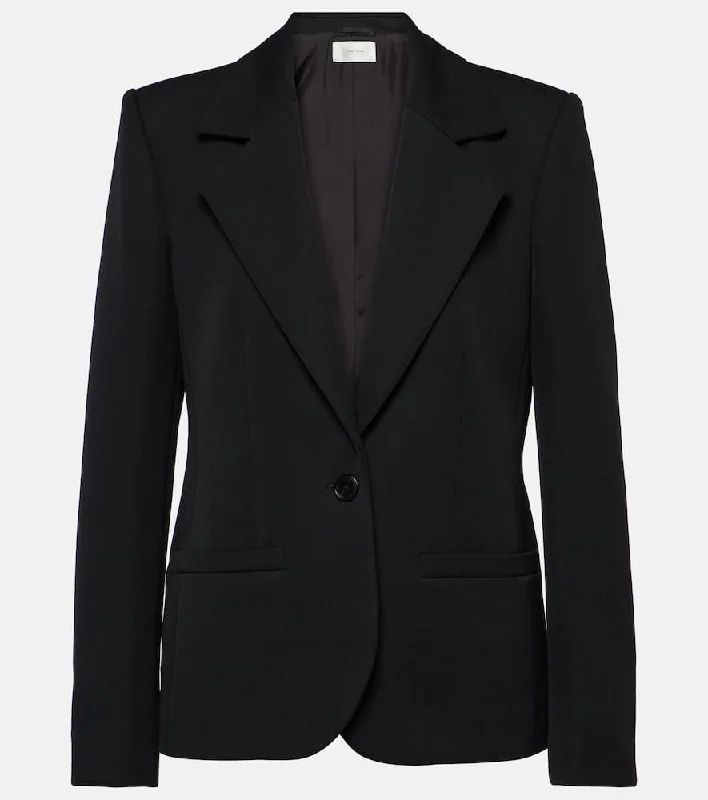 The Row Dru wool suit jacket Welt Pockets Slit Pockets Flap Pockets