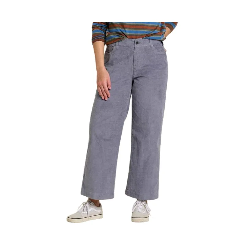 Toad & Co Women's Karuna Cord Wide Leg Pant - Storm Stretch Fit Pants
