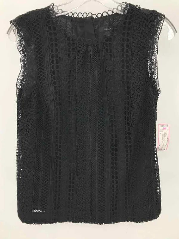 Pre-Owned J Crew Black Size 0 Lace Tank Top cropped tank top