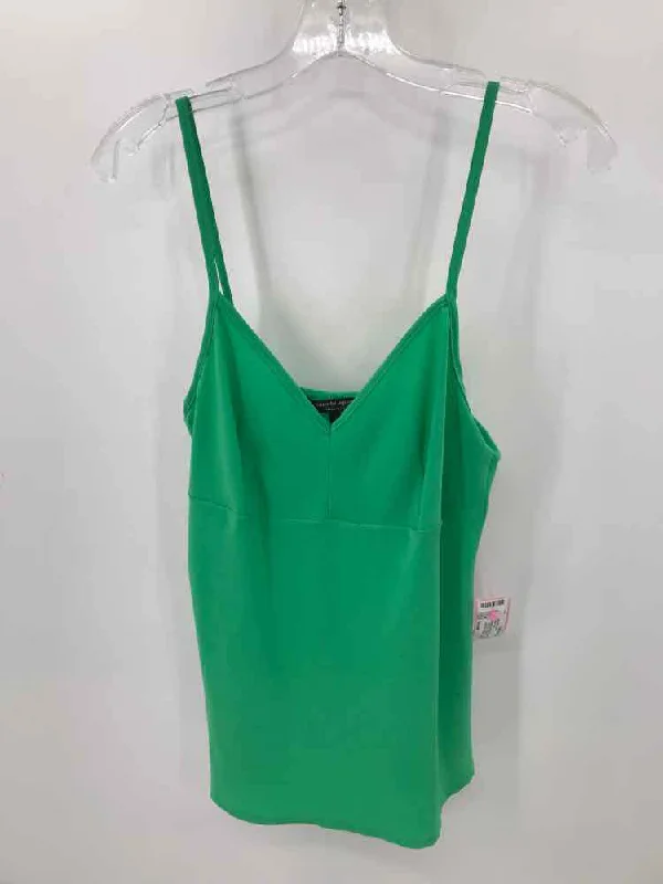 Pre-Owned Nanette Lepore Green Size Small Tank Top sheer tank top