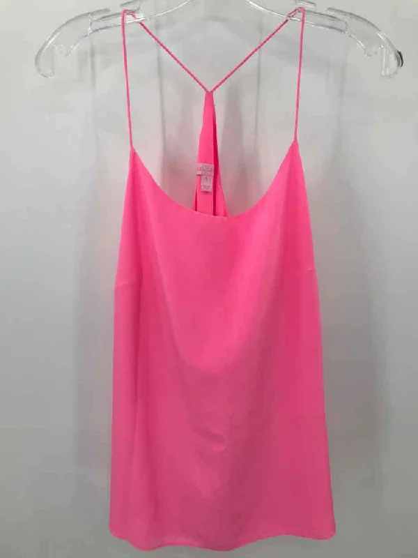 Pre-Owned Lilly Pulitzer Pink Size Large Tank Top black tank top
