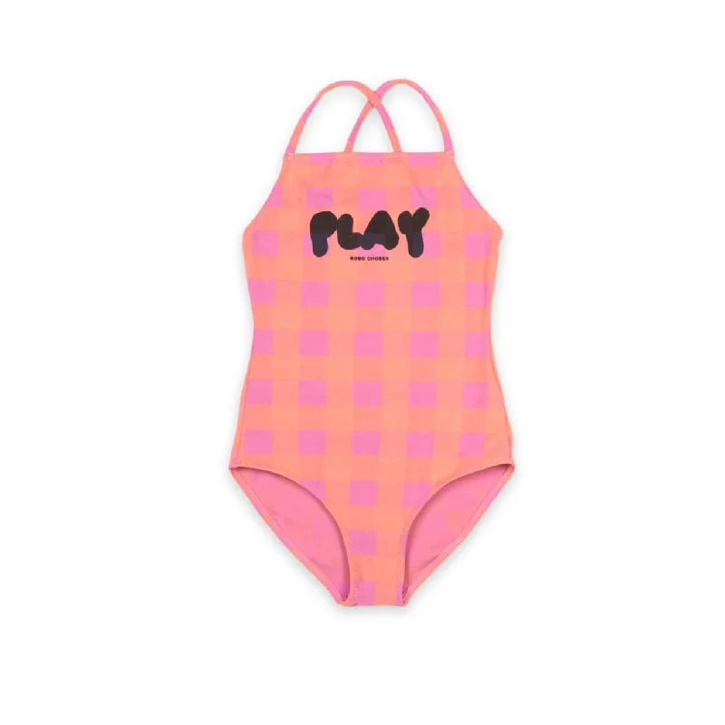 Play Vichy Swimsuit Elegant Swim Dress