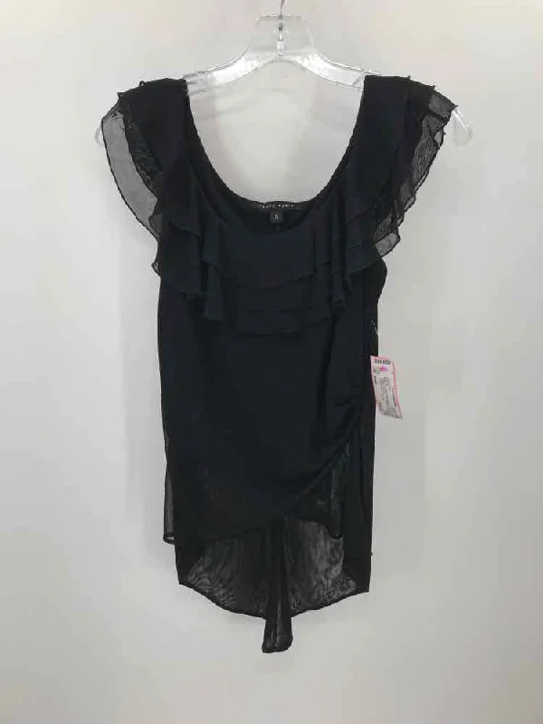 Pre-Owned Tempo Paris Black Size Small Tank Top loose fit tank