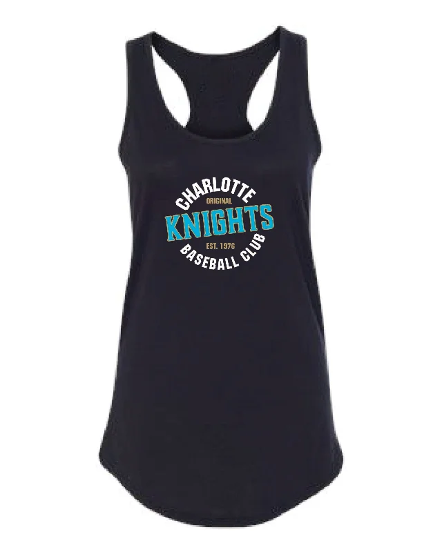 Charlotte Knights OT Sport Circle Ladies Tank-Top activewear tank top