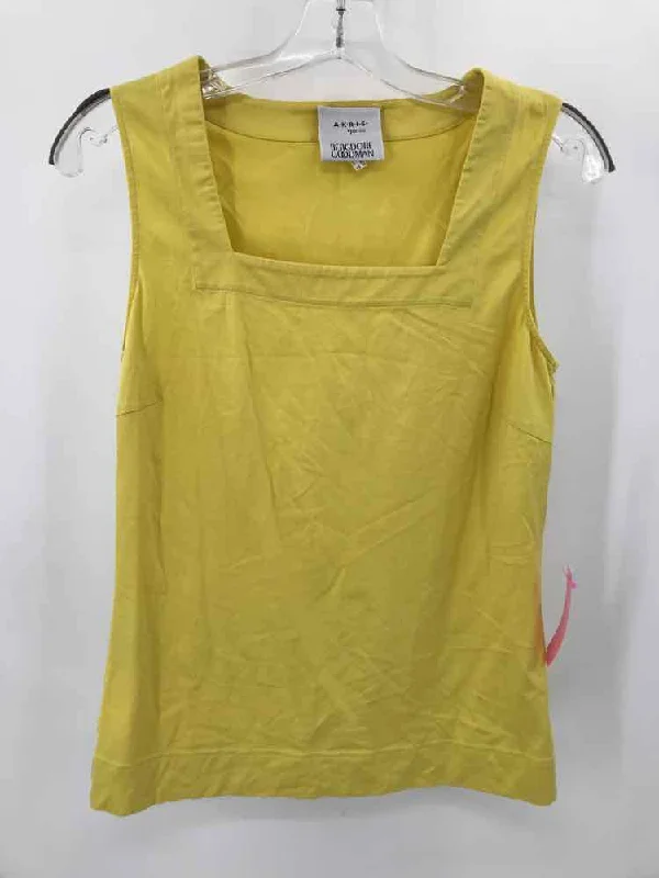 Pre-Owned Bergdorf Goodman Yellow Size 10 Tank Top navy tank top