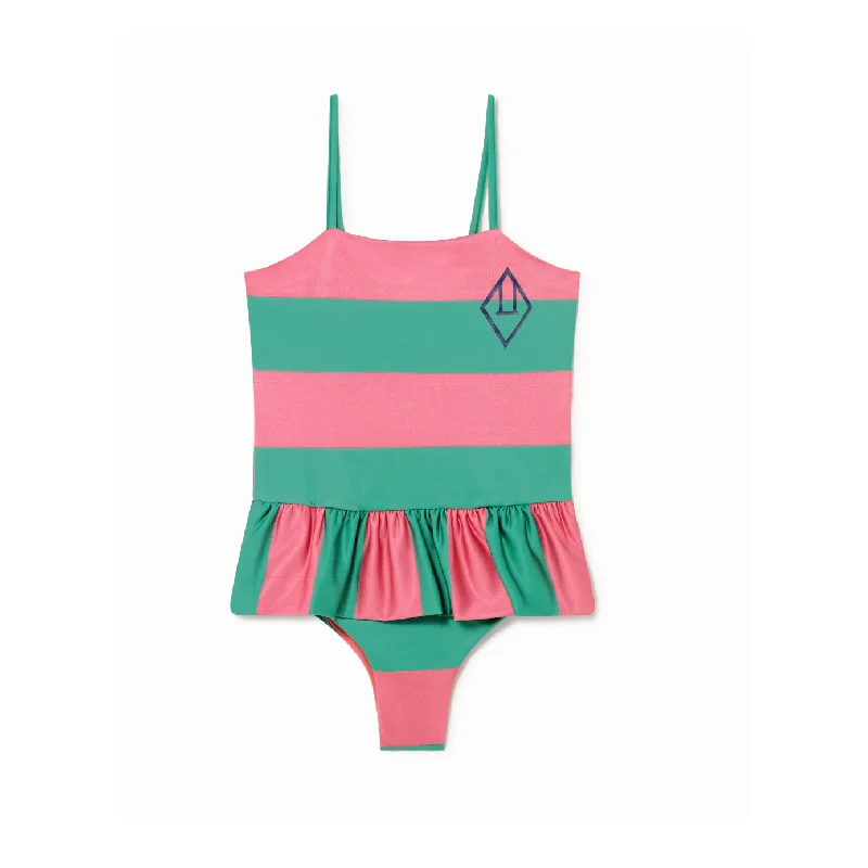 Stripe Clown Fish Swimsuit Minimalist One-Piece