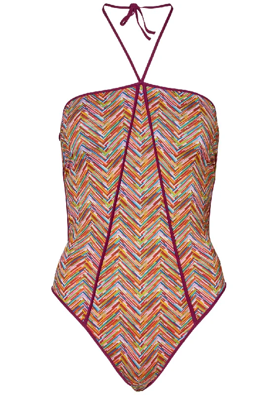 Reversible Swimsuit Multicolour Bold High-Cut Bikini