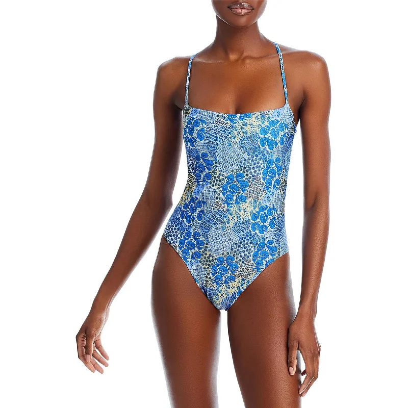 Peixoto Womens Solid  One-Piece Swimsuit Sleek Racerback Swimsuit