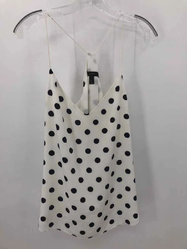 Pre-Owned J Crew White Size 10 Polka Dot Tank Top white tank top