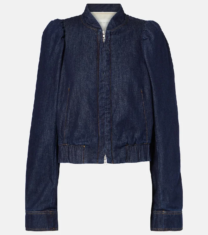 Dries Van Noten Jean jacket Satin Jacket Silk Jacket Chiffon Jacket