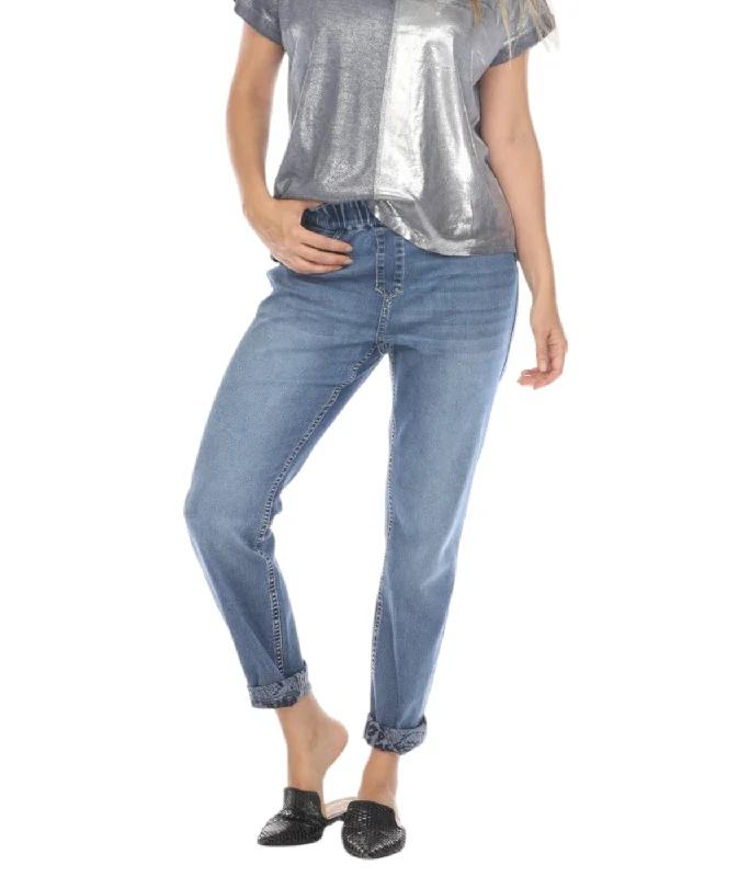 Casual Denim Pants Trendy Tapered Pants