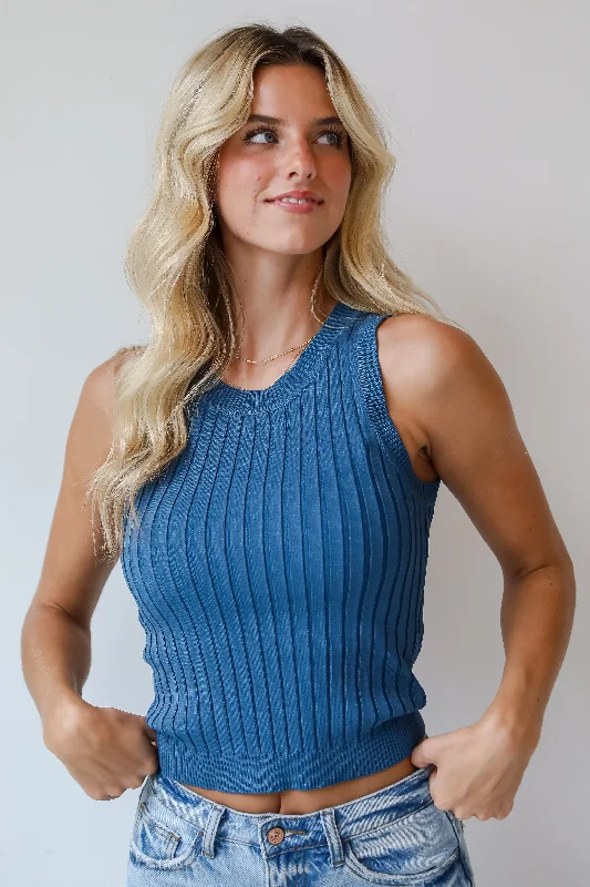 Maria Ribbed Tank - DU DEAL workout tank top