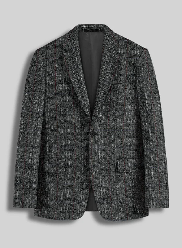 Harris Tweed Welsh Gray Jacket Fitted Jacket Loose Jacket Oversized Jacket