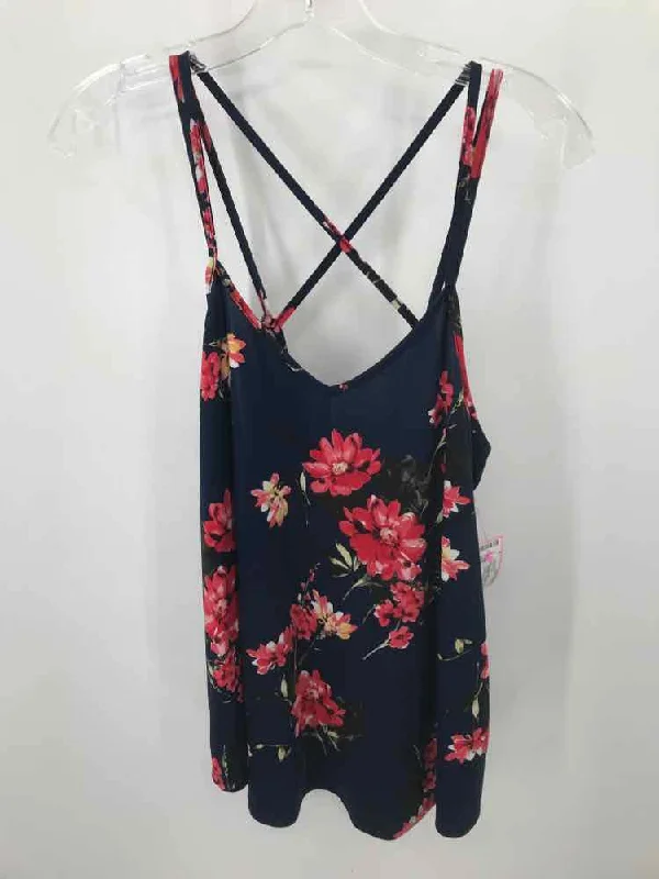 Pre-Owned Papermoon Navy Size Medium Tank Top vibrant tank top