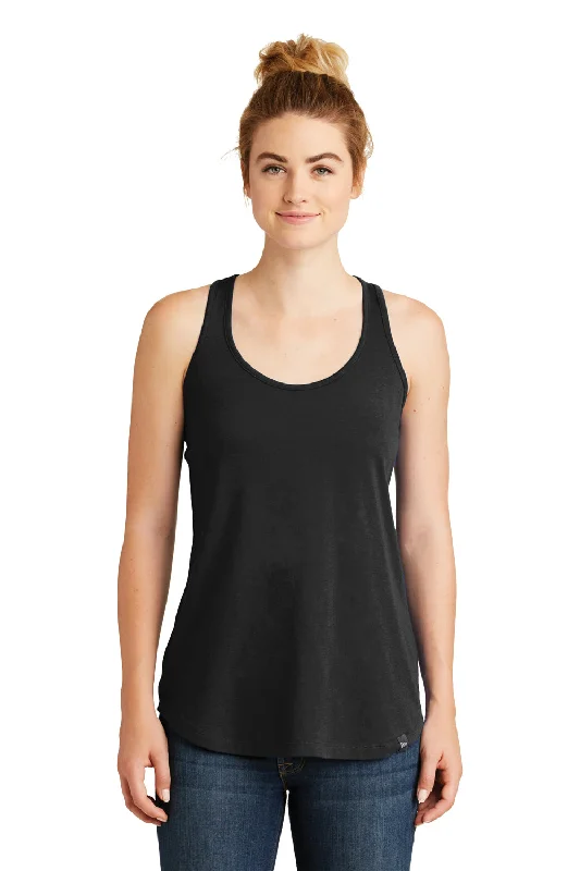 New Era Womens Heritage Tank Top - Black - Closeout seamless tank top