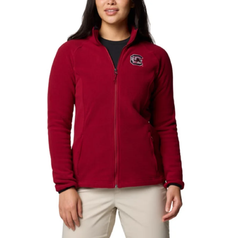 SOUTH CAROLINA GAMECOCKS GARNET FLEECE JACKET Welt Pockets Slit Pockets Flap Pockets
