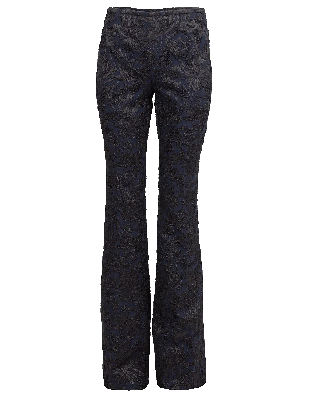 Side Zip Flare Pant Elegant Trouser Pants