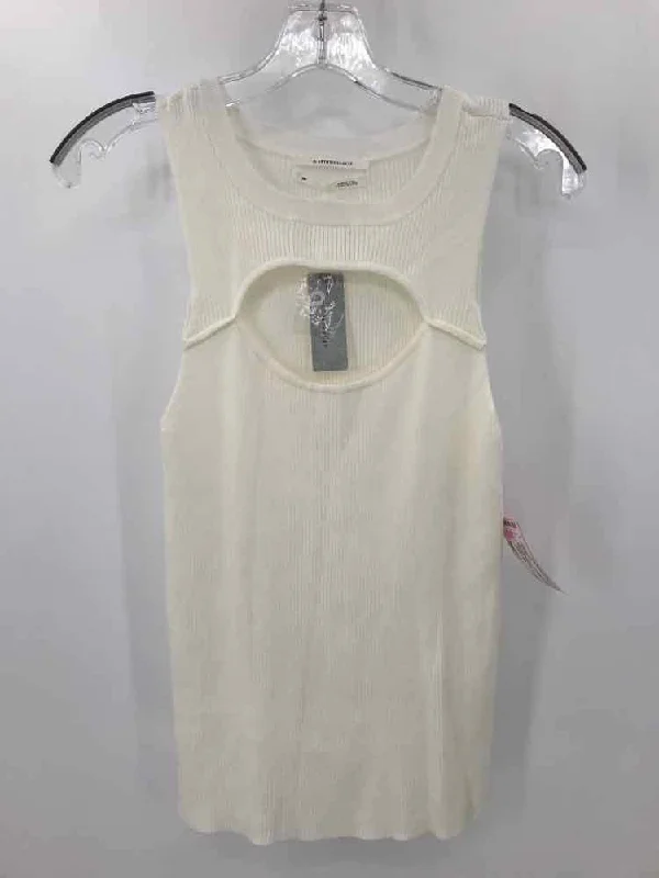 Pre-Owned Anthropologie Ivory Size Medium P Tank Top v-neck tank top