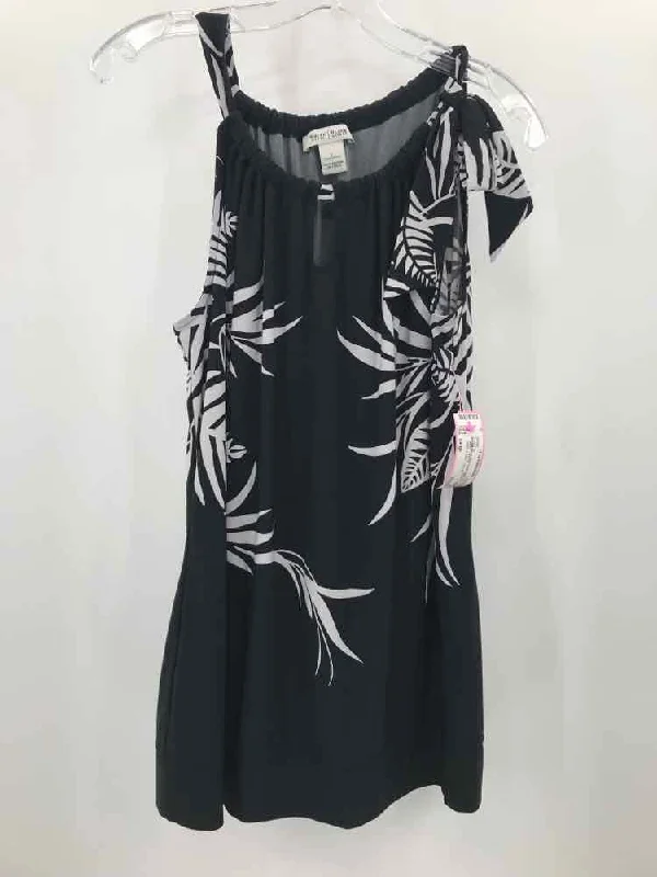 Pre-Owned WHBM Black Size Large Tank Top low neck tank