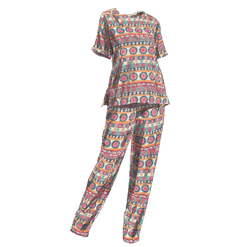 Southwest Road Trip Pants Cozy Full-Length Pants