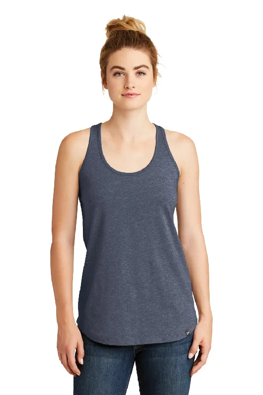 New Era Womens Heritage Tank Top - Heather Navy Blue - Closeout casual tank top