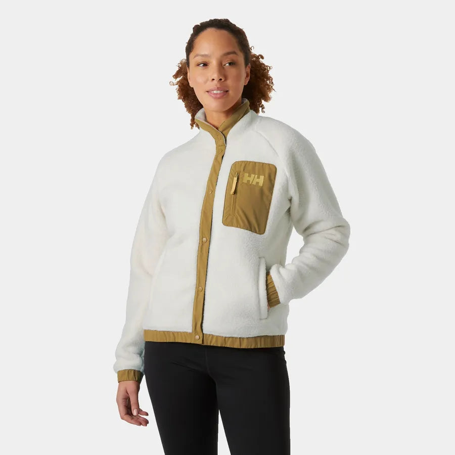 Helly Hansen Imperial Pile Snap Jacket Notch Collar Peter Pan Collar Cowl Neck