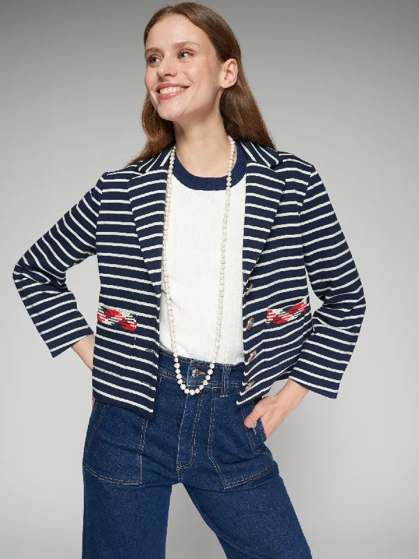 Vilagallo Stripe Jacket Quilted Jacket Puffer Jacket Insulated Jacket