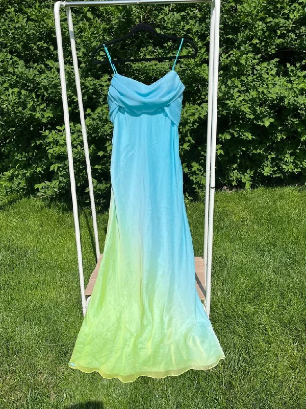 Vintage Spaghetti Straps Chiffon Long Party Dress,DP1841 Tunics Practical easy-care