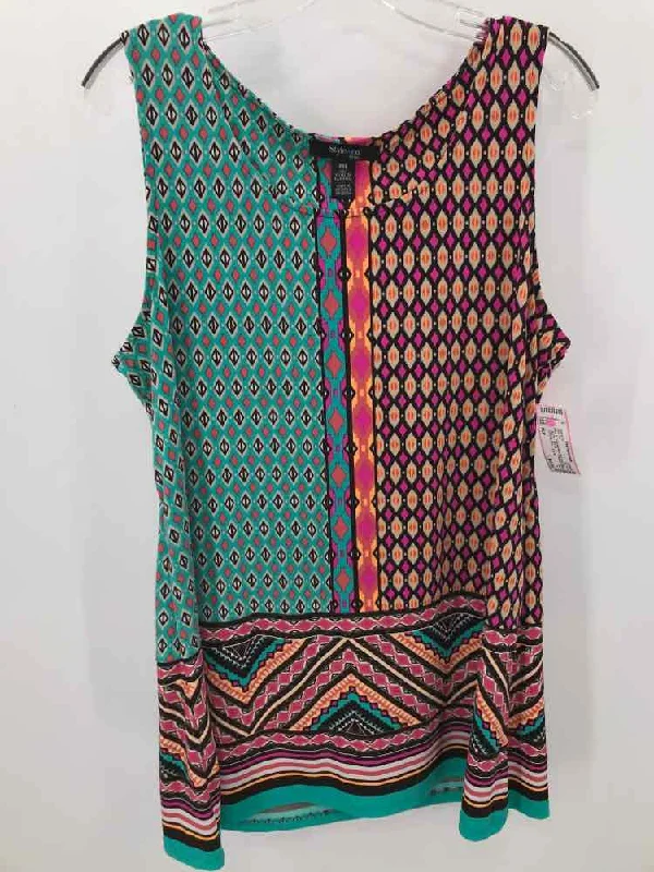 Pre-Owned Style & Co Green Size XLP Tank Top pastel tank top