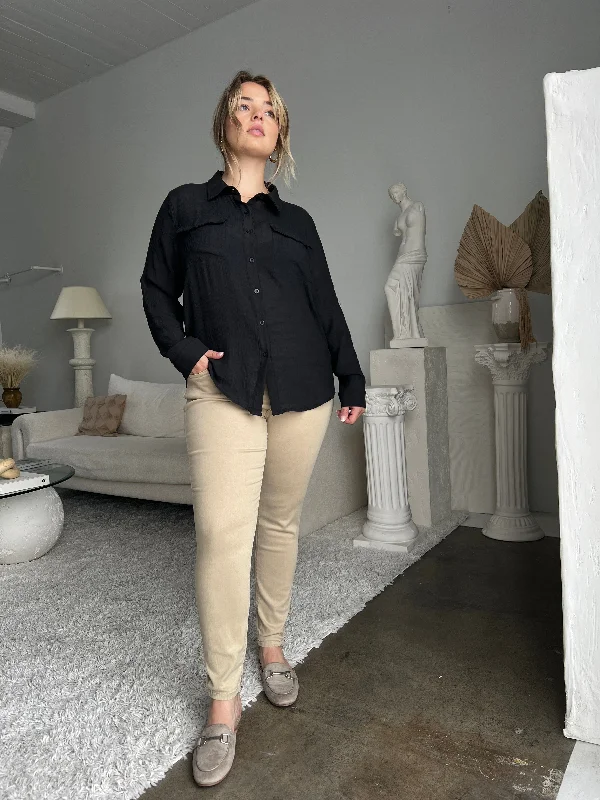 Plus Size Skinny Khaki Pants Elegant Dress Pants