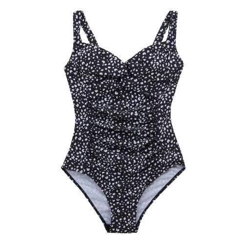 Regatta Womens/Ladies Sakari Polka Dot Tummy Control One Piece Swimsuit Floral Swimwear Set