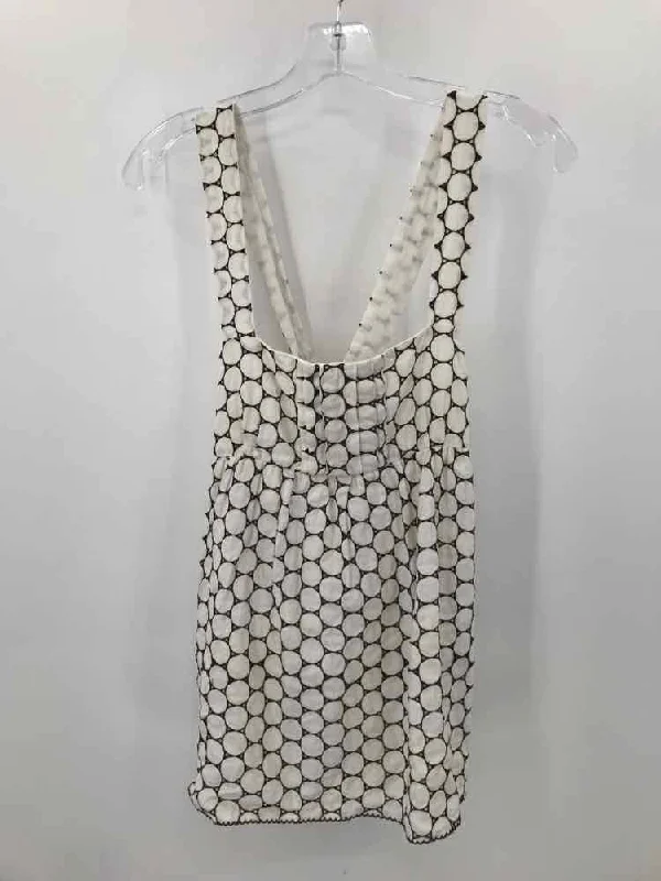 Pre-Owned Diane Von Furstenberg Ivory Size 6 Tank Top bright tank top