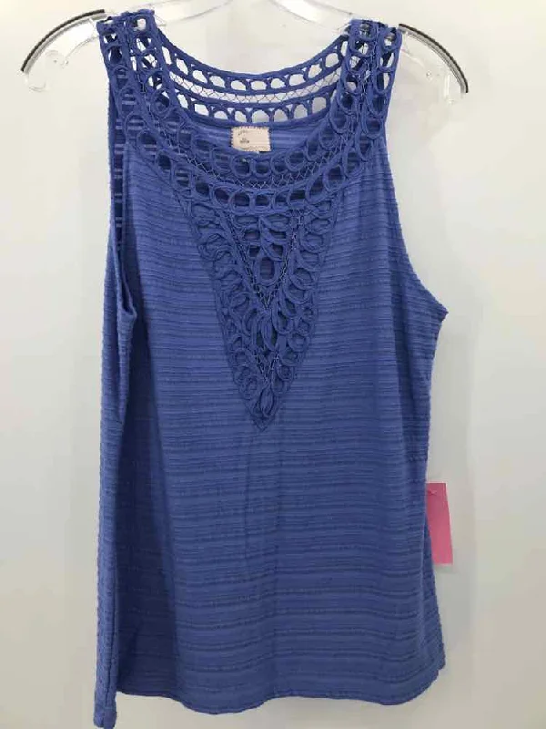 Pre-Owned 9-h15 Blue Size Medium Tank Top summer tank top