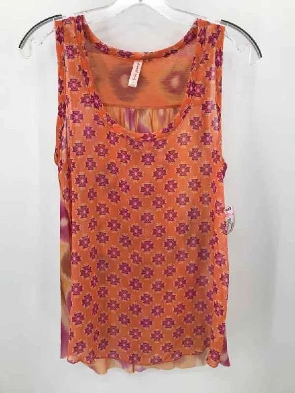 Pre-Owned Sweet Pea Orange Size Medium Tank Top low neck tank