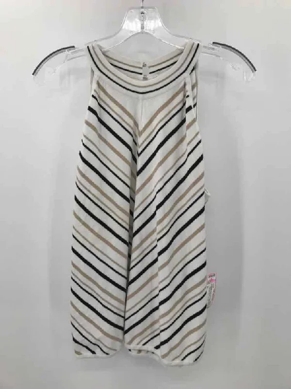 Pre-Owned WHBM White Size XL Printed Tank Top white tank top
