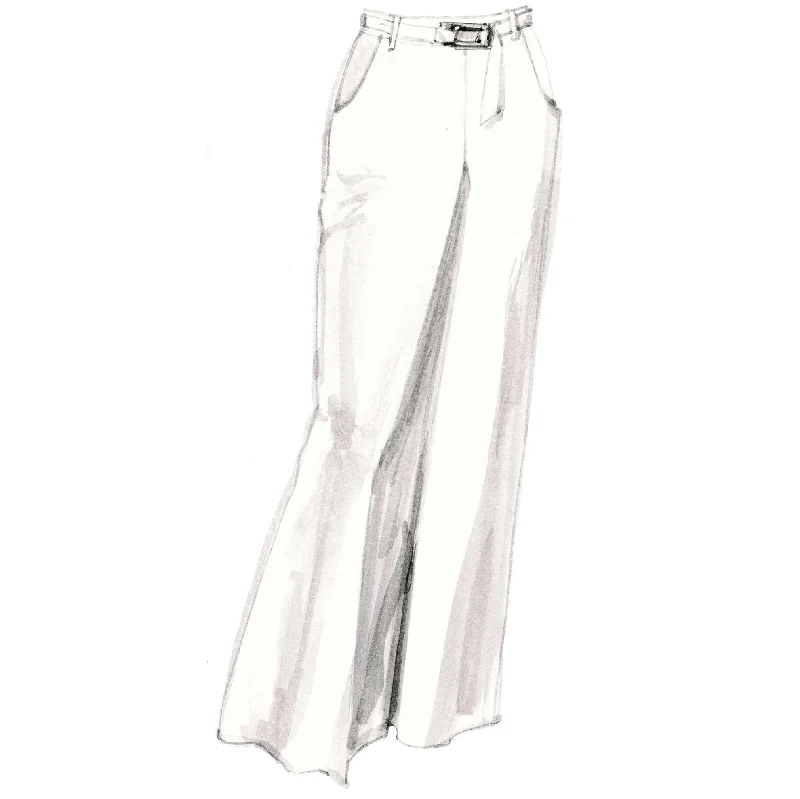 Illusion Pant Trendy High-Waist Trousers