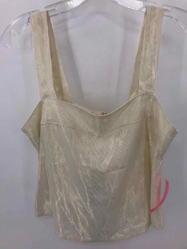 Pre-Owned Shore Gold Size XS Shimmer Tank Top open back tank